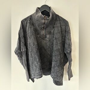 Free People Shiloh Quilted Sweater | Small (Very Oversized)